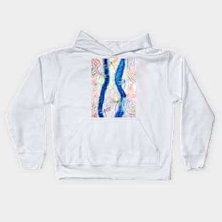 dragonfly stream Kids Hoodie